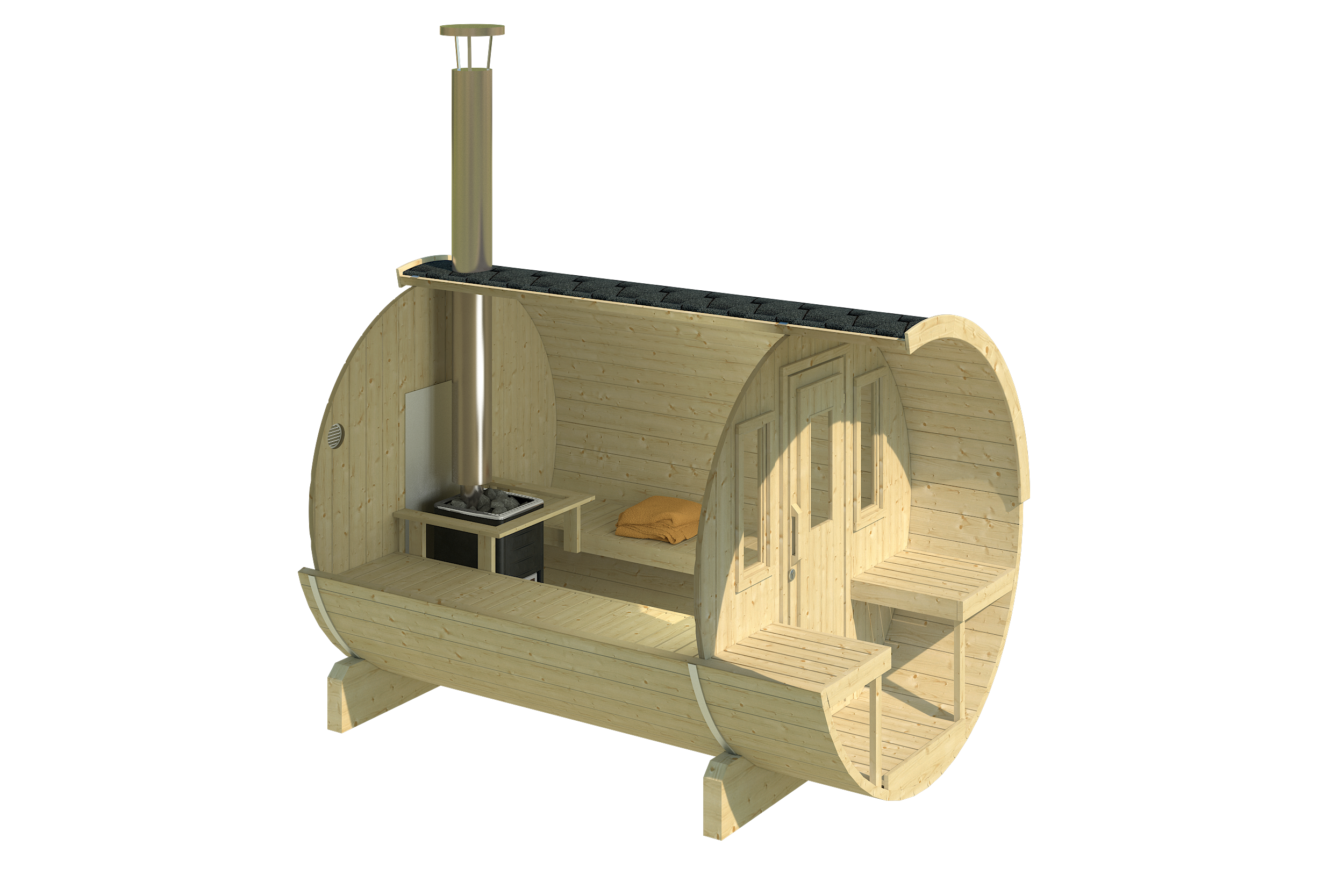 Barrel Sauna 235