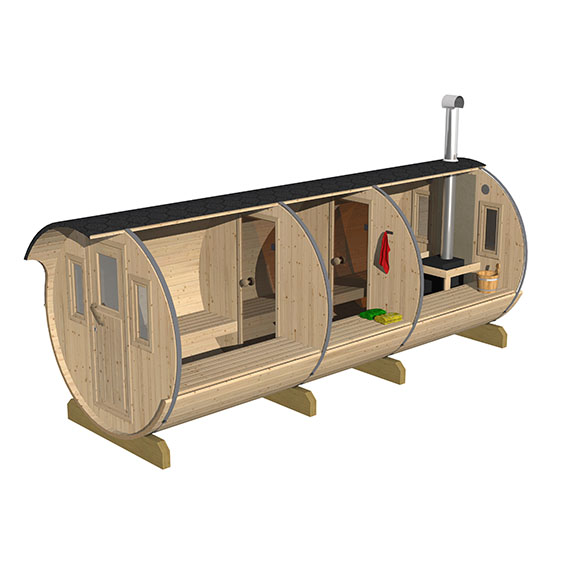 Barrel sauna 480
