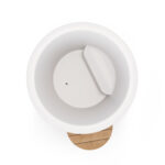 Top view of Cold Tub 100 fiberglass ice bath with seat and drain